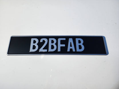 B2BFAB European License Plate