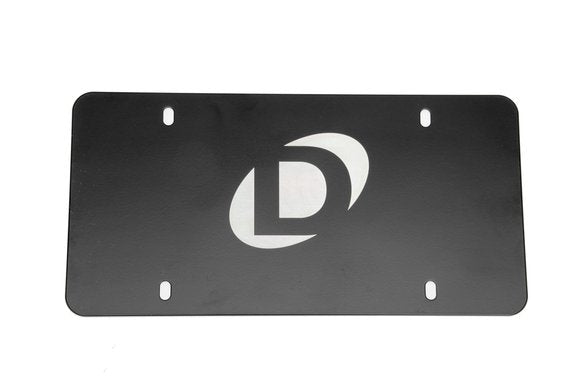 Dinan Marque Plate - Black Stainless Steel - Offset Logo