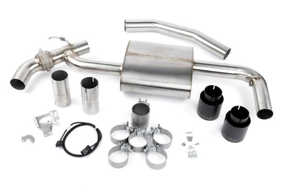 Dinan Valved Axle-Back Exhaust - 2016-2023 BMW X1/X2 sDrive28i Stainless Steel - Black Tips - F48 / F39