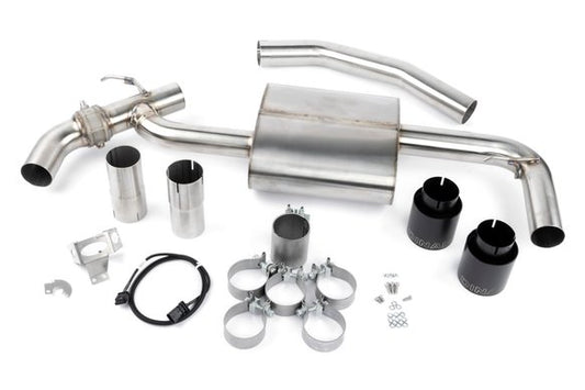 Dinan Valved Axle-Back Exhaust - 2016-2023 BMW X1/X2 sDrive28i Stainless Steel - Black Tips - F48 / F39