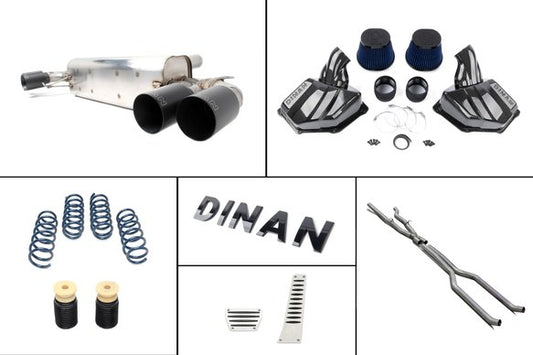 Dinan G30 M550i Experience Package (E) Closed Intake / Black Exhaust / X-Pipe / Springs + Bumpstops / ZF8 Pedal Pads