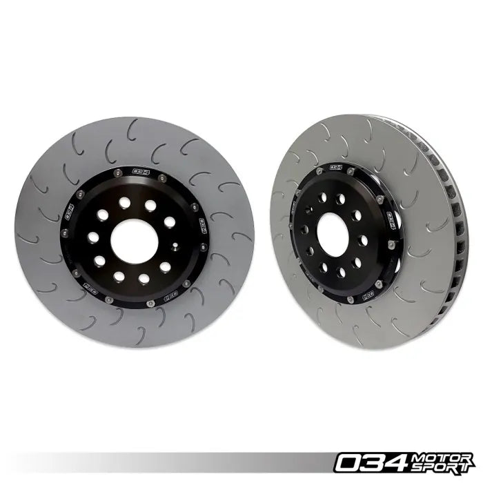 2-Piece Floating Front Brake Rotor Upgrade Kit, Volkswagen & Audi MQB and MQB EVO with 2.0T TFSI (Performance Pack)