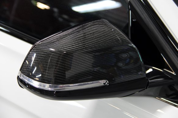 Dinan Mirror Cap Set - 2012-2021 BMW 2/3/4-Series & X1 Carbon fiber - E84/F22/F30/F31/F32/F33/F34/F36/F45/F46