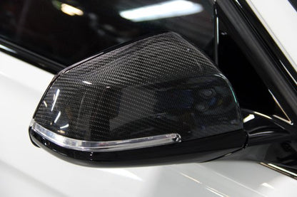 Dinan Mirror Cap Set - 2012-2021 BMW 2/3/4-Series & X1 Carbon fiber - E84/F22/F30/F31/F32/F33/F34/F36/F45/F46