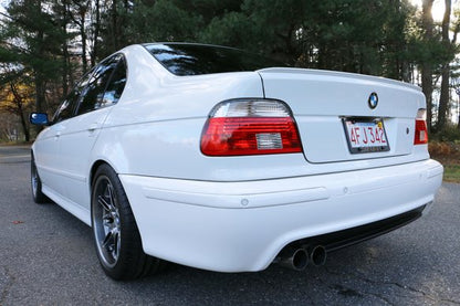 Dinan Free Flow Axle-Back Exhaust - 1997-2003 BMW 540i Stainless Steel - Polished Tips - w/ Standard Bumper - E39