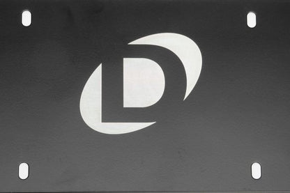 Dinan Marque Plate - Black Stainless Steel - Offset Logo