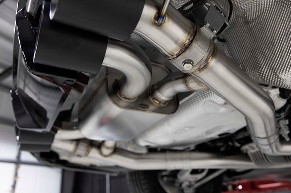 Dinan Valved Axle-Back Exhaust - 2021-2025 BMW M3/M4 Stainless Steel - Polished Tips - G80/G82/G83