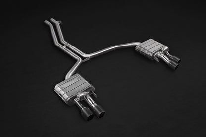 Audi S8/Plus (D4) - Valved Exhaust, Mid Pipes + Carbon Tips (CES3)