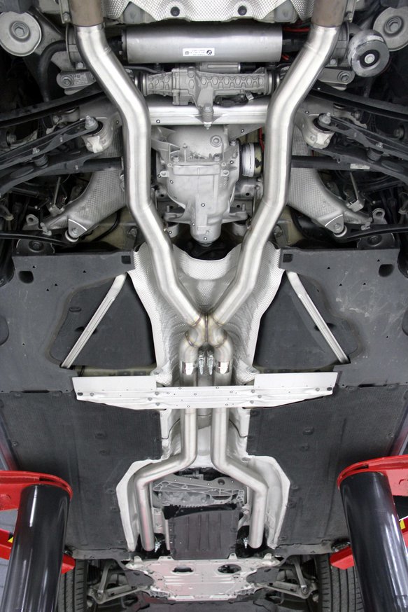 Dinan High Flow Middle Exhaust - 2018-2023 BMW M550i xDrive Stainless Steel - 3" - G30