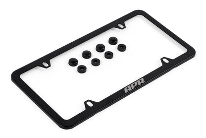 APR License Plate Frame - Slim, Black w/ Hiders