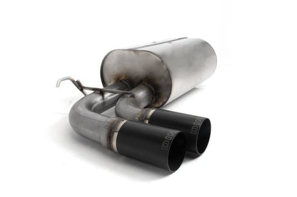 Dinan Free Flow Axle-Back Exhaust - 2016-2020 BMW 330i/430i Stainless Steel - Black Tips - F30/F31/F32/F33/F36