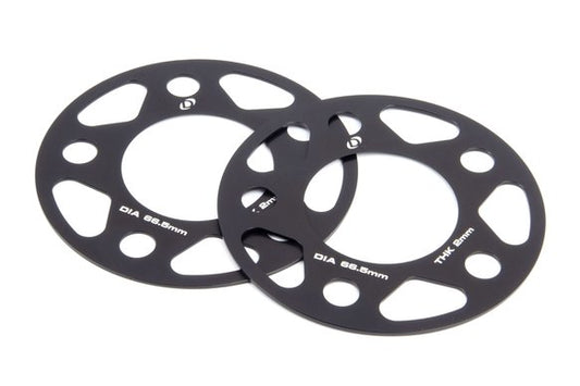 Dinan Spacers; 5x112 - 66.5mm CB - 2mm Thick Set of 2