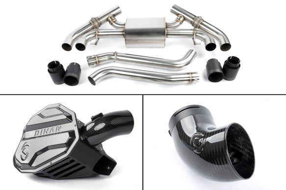 Dinan G2x M340i/M440i Foundation Package (F) Carbon Intake / Black Exhaust / Turbo Inlet