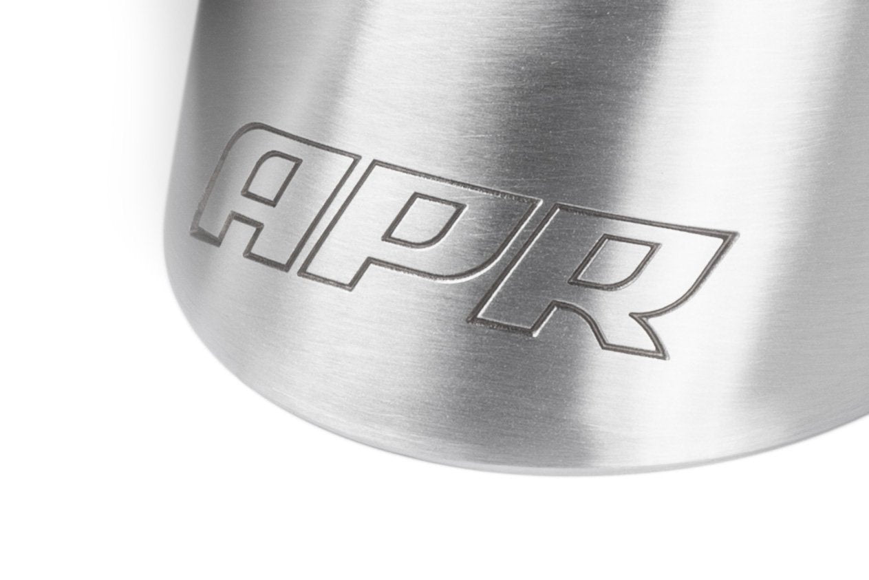 APR Double-Walled 3.5" Slash-Cut Tips (Brushed Silver) - Set of 2