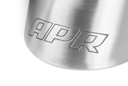 APR Double-Walled 3.5" Slash-Cut Tips (Brushed Silver) - Set of 2