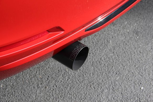 Dinan Free Flow Axle-Back Exhaust - 2012-2016 BMW 335i/435i Stainless Steel - Black Tips - F30/F32