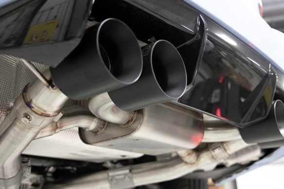 Dinan Valved Axle-Back Exhaust - 2023-2025 BMW M2 Stainless Steel - Black Tips - G87