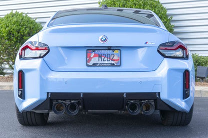 Dinan Valved Axle-Back Exhaust - 2023-2025 BMW M2 Stainless Steel - Black Tips - G87