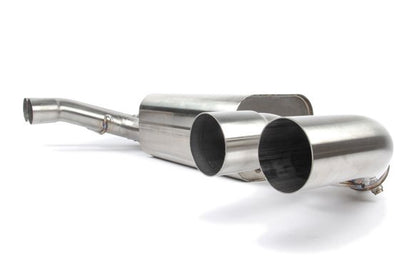 Dinan Free Flow Axle-Back Exhaust - 2020-2025 BMW X3M/X4M Stainless Steel - Black Tips - F97/F98