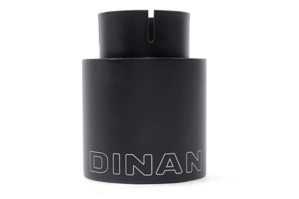 Dinan Double-Walled 4" Clamp-On Exhaust Tip (Black Ceramic) Black - 4" Outlet, 2.75" Inlet