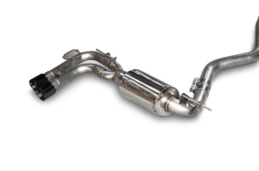 AWE Tuning BMW F3X 28i / 30i Touring Edition Axle-Back Exhaust Single Side - 80mm Black Tips