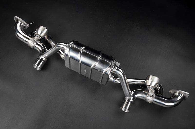 Porsche 718 GT4RS - Valved Muffler + Slanted Wicrom Tips (for PSE)