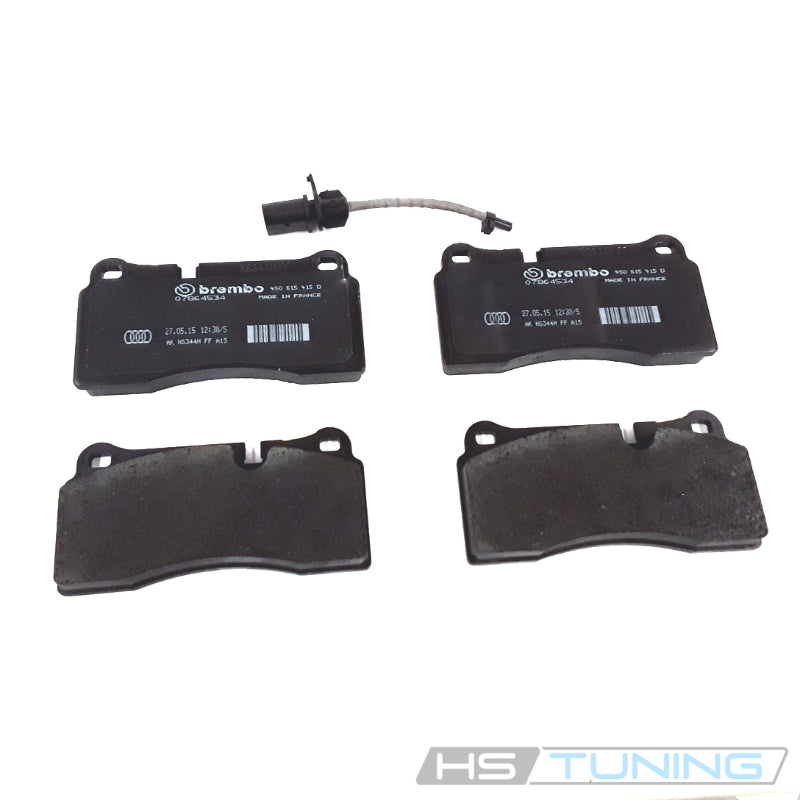 4S0-698-451-M Genuine VW/Audi rear brake pad set with four pads and wear sensor, individual rear axle replacement set, repeated original archive photo 4