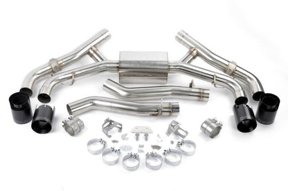 Dinan Valved Axle-Back Exhaust - 2020-2025 BMW X5M/X6M Stainless Steel - Black Tips - F95/F96