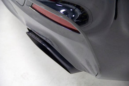 Dinan Free Flow Axle-Back Exhaust - 2017-2023 BMW 540i Stainless Steel - Black Tips - G30