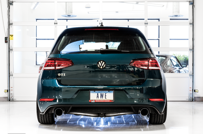 AWE Tuning Volkswagen GTI MK7.5 2.0T Track Edition Exhaust w/Chrome Silver Tips 102mm