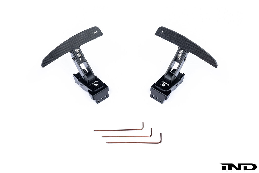 JQ Werks / MadTrace Porsche Clubsport Magnetic Shift Paddle Set - Carbon