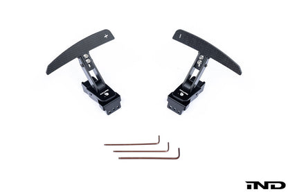 JQ Werks / MadTrace Porsche Clubsport Magnetic Shift Paddle Set - Carbon