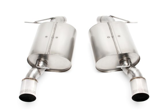 Dinan Free Flow Axle-Back Exhaust - 2007-2011 BMW 335i/335xi Stainless Steel - Polished Tips - E90