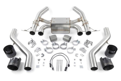 Dinan Valved Axle-Back Exhaust - 2023-2025 BMW M2 Stainless Steel - Black Tips - G87