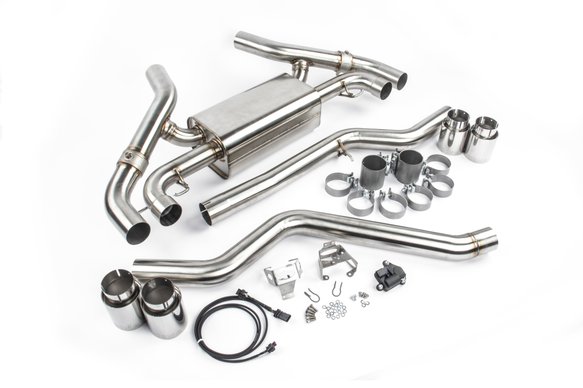 Dinan Free Flow Axle-Back Exhaust - 2020-2024 BMW M340i/M440i Stainless Steel - Polished Tips - G20 / G22 / G23 / G26