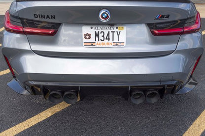 Dinan Rear Diffuser Surround - 2021-2025 BMW M3/M4 Carbon Fiber - G80/G82/G83