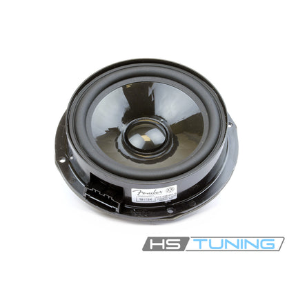 Genuine VW/Audi 5C6-035-453-B Fender premium-audio door speaker showing cone, surround, mounting frame and connector