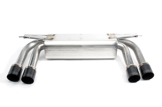 Dinan Free Flow Axle-Back Exhaust - 2010-2014 BMW X5M/X6M Stainless Steel - Black Tips - E70/E71