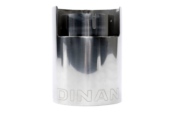 Dinan Double-Walled 4.5" Clamp-On Exhaust Tip (Polished) Polished - 4.5" Outlet, 3.25" Inlet