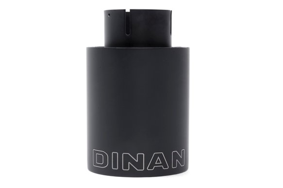 Dinan Double-Walled 4" Clamp-On Exhaust Tip (Black Ceramic) Black - 4" Outlet, 2.5" Inlet