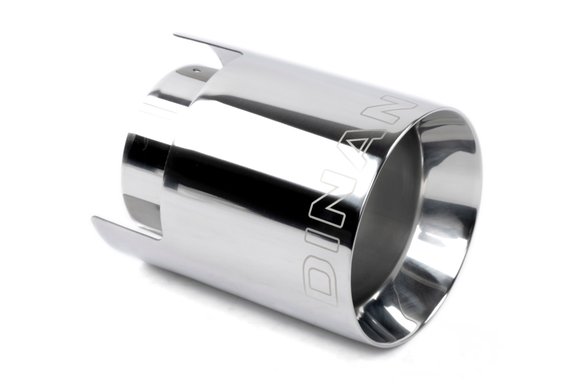 Dinan Double-Walled 4.5" Clamp-On Exhaust Tip (Polished) Polished - 4.5" Outlet, 3.25" Inlet