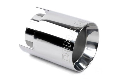 Dinan Double-Walled 4.5" Clamp-On Exhaust Tip (Polished) Polished - 4.5" Outlet, 3.25" Inlet