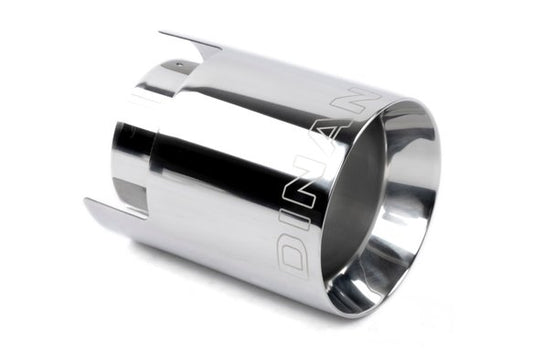 Dinan Double-Walled 4.5" Clamp-On Exhaust Tip (Polished) Polished - 4.5" Outlet, 3.25" Inlet