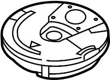 5G0-035-621 Genuine VW/Audi Premium Audio Subwoofer, rear subwoofer enclosure drawing, original catalog illustration