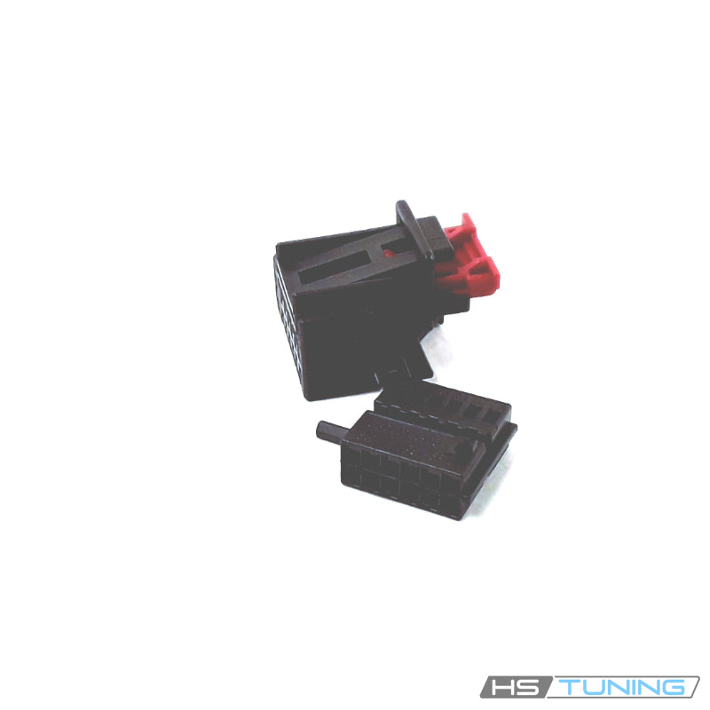 5Q0-972-726 Genuine VW/Audi black 14-pin connector housing with red locking insert, product reference, repeated original archive photo 3