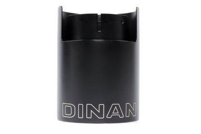 Dinan Double-Walled 4.5" Clamp-On Exhaust Tip (Black Ceramic) Black - 4.5" Outlet, 3.25" Inlet