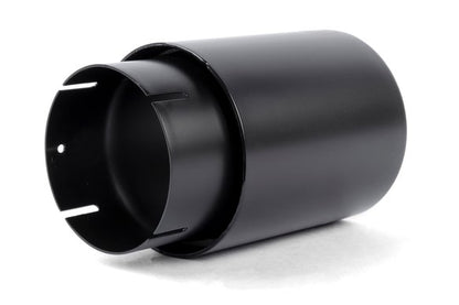 Dinan Double-Walled 4" Clamp-On Exhaust Tip (Black Ceramic) Black - 4" Outlet, 3.25" Inlet