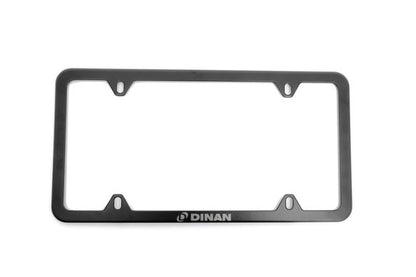 Dinan Slimline License Plate Frame Stainless Steel - Black