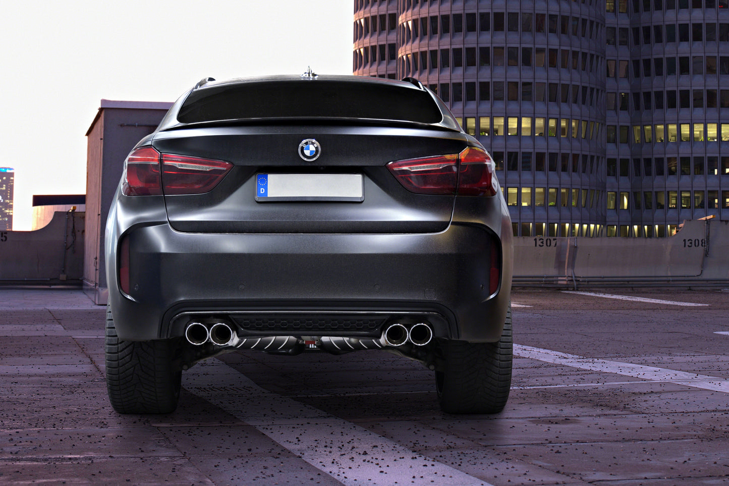 BMW X5/6M (F15/16) - Valved Exhaust + MidPipes - Stainless Tips (CES3)
