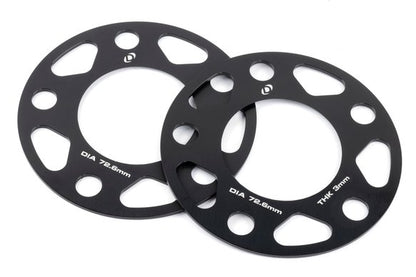 Dinan Spacers; 5x120 - 72.6mm CB - 3mm Thick Set of 2
